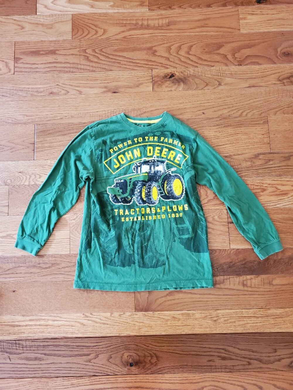 John Deere Boys Size M (10-12) John Deere Long Sleeve Shirt